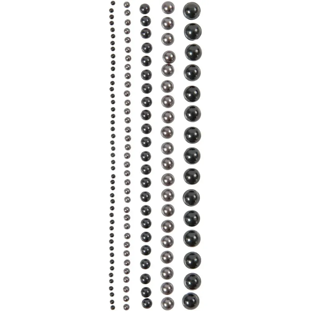 140 x Assorted Colour Self Adhesive Half Pearls With Mother Of Pearl Art Crafts