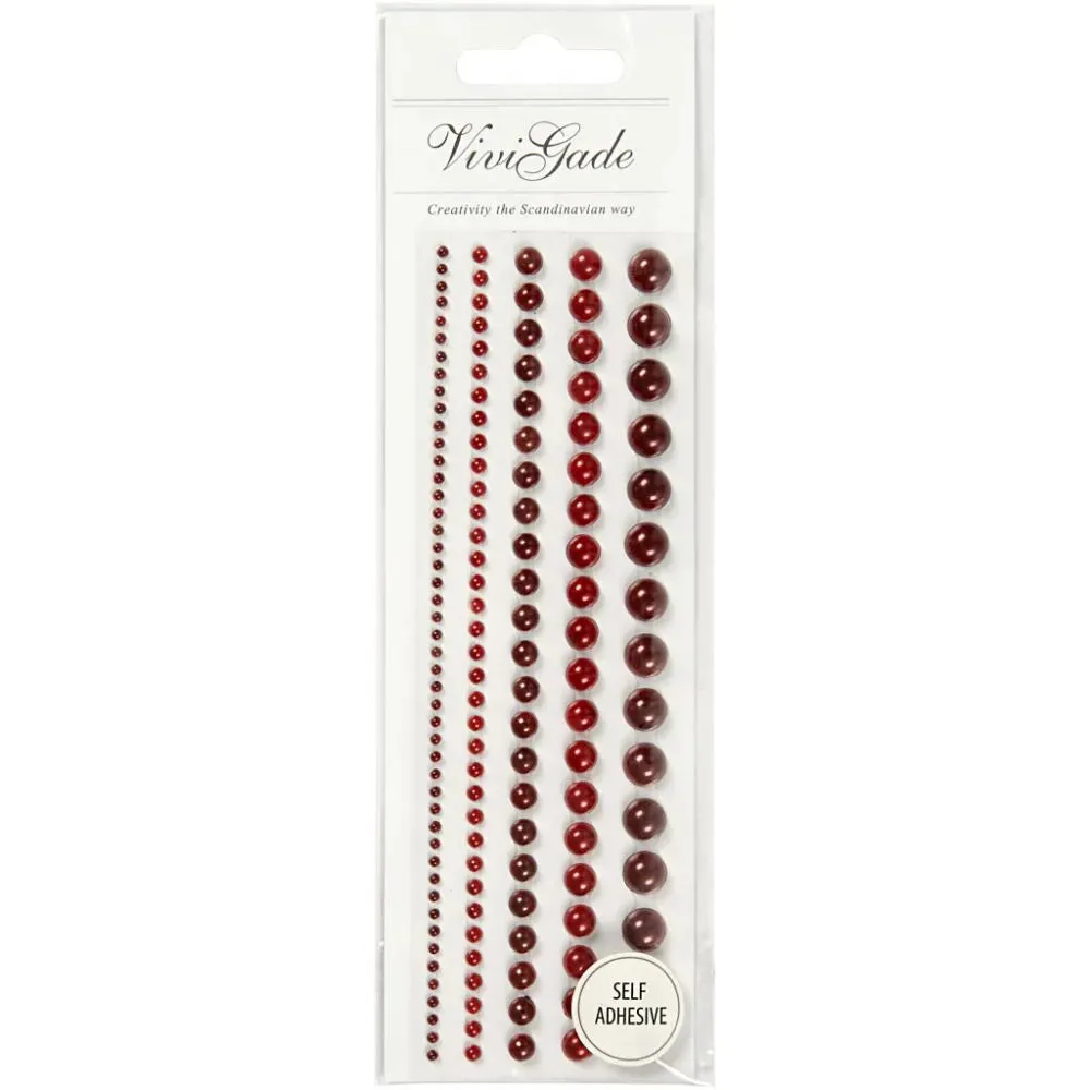 140 x Assorted Colour Self Adhesive Half Pearls With Mother Of Pearl Art Crafts
