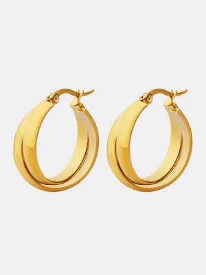 18K Gold-Plated Huggie Earrings
