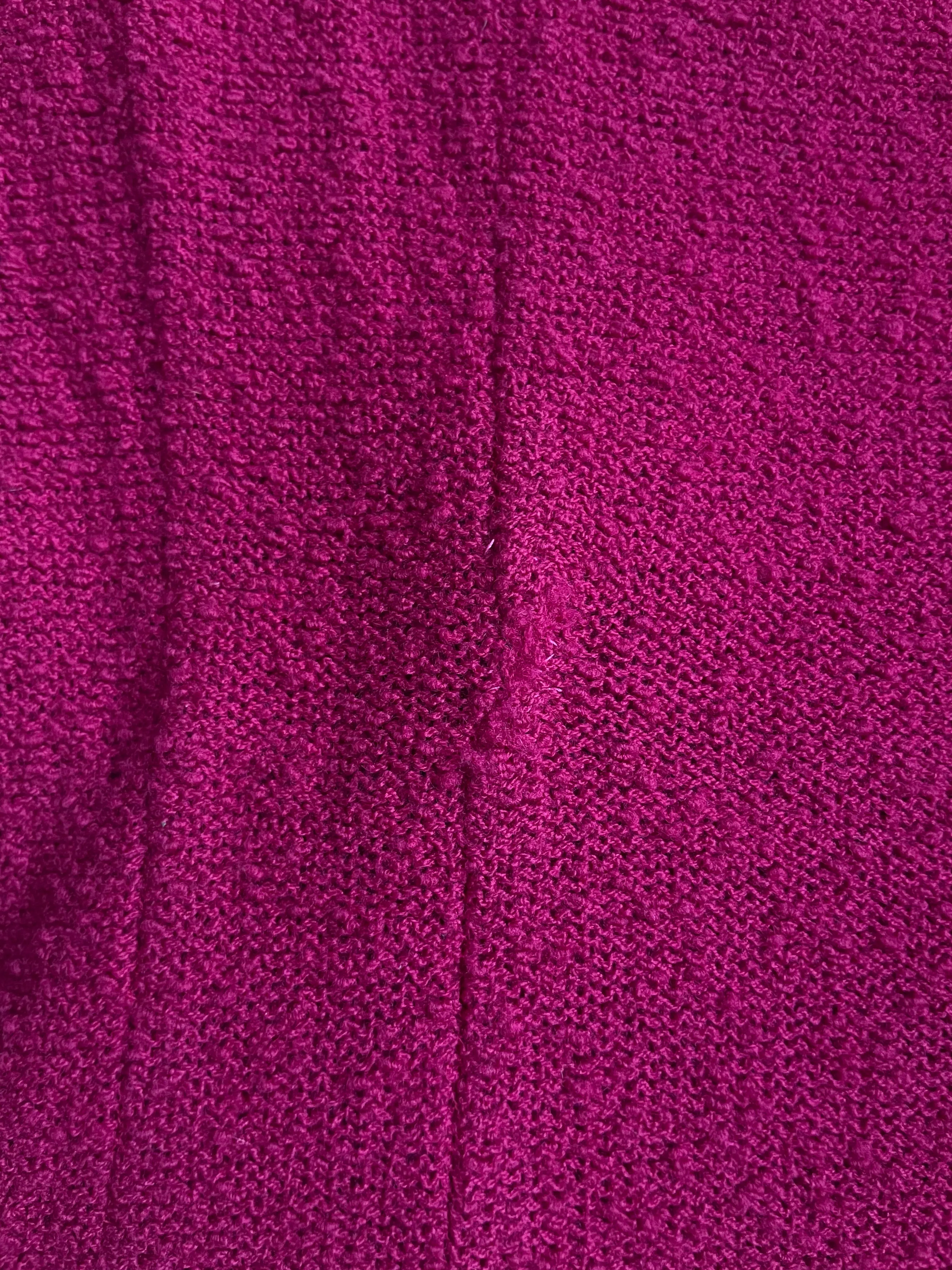 1940s Snyderknit Hand Loomed 3D Floral Knit Wiggle Dress