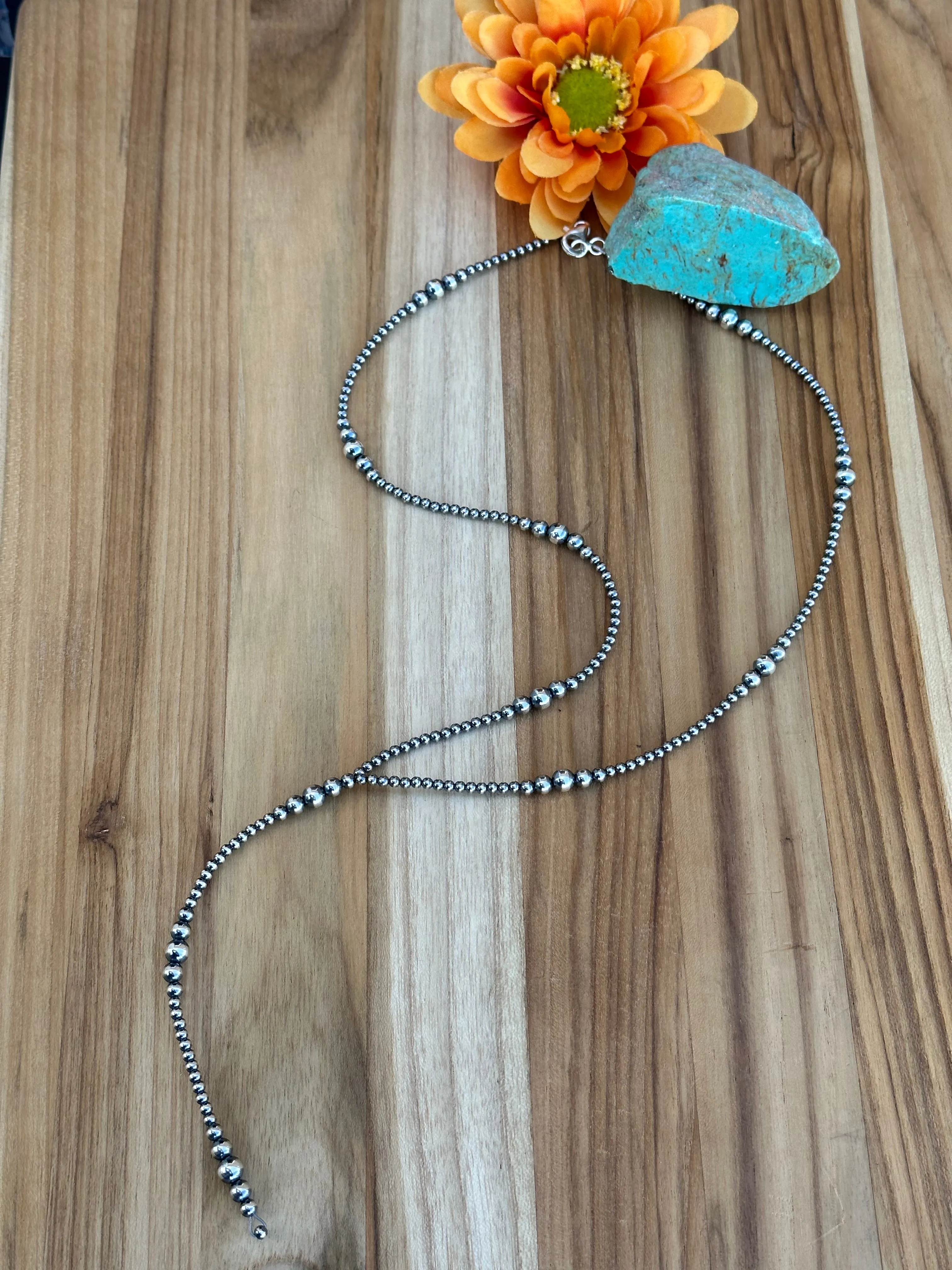24" Navajo Style Pearl Y-Tassel