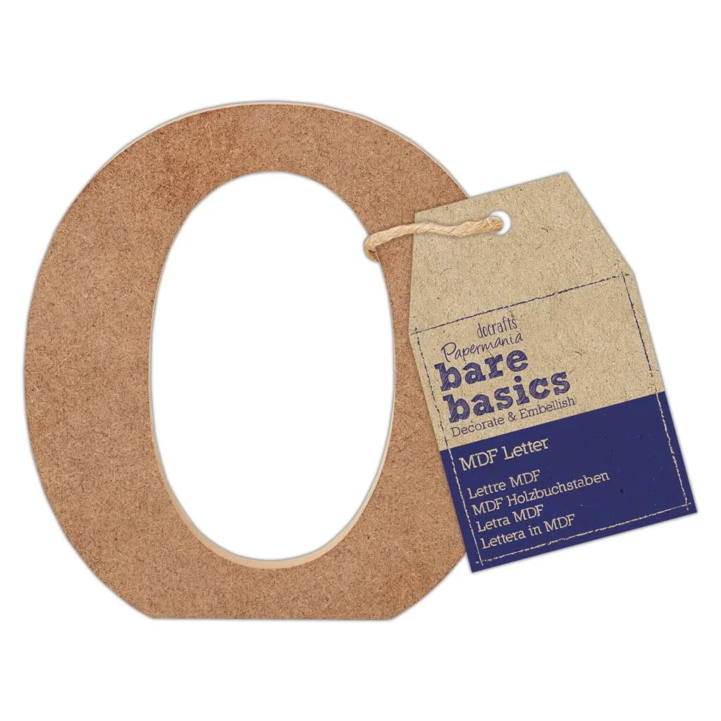 26 x Papermania Bare Basics MDF Alphabet Letters ( A - Z ) Home Wedding Decoration Scrapbooking Crafts