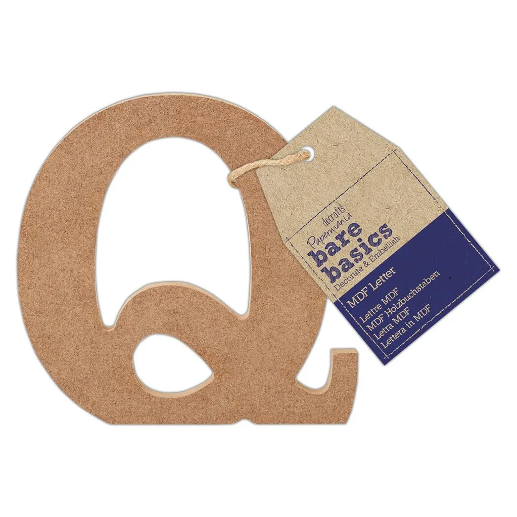 26 x Papermania Bare Basics MDF Alphabet Letters ( A - Z ) Home Wedding Decoration Scrapbooking Crafts