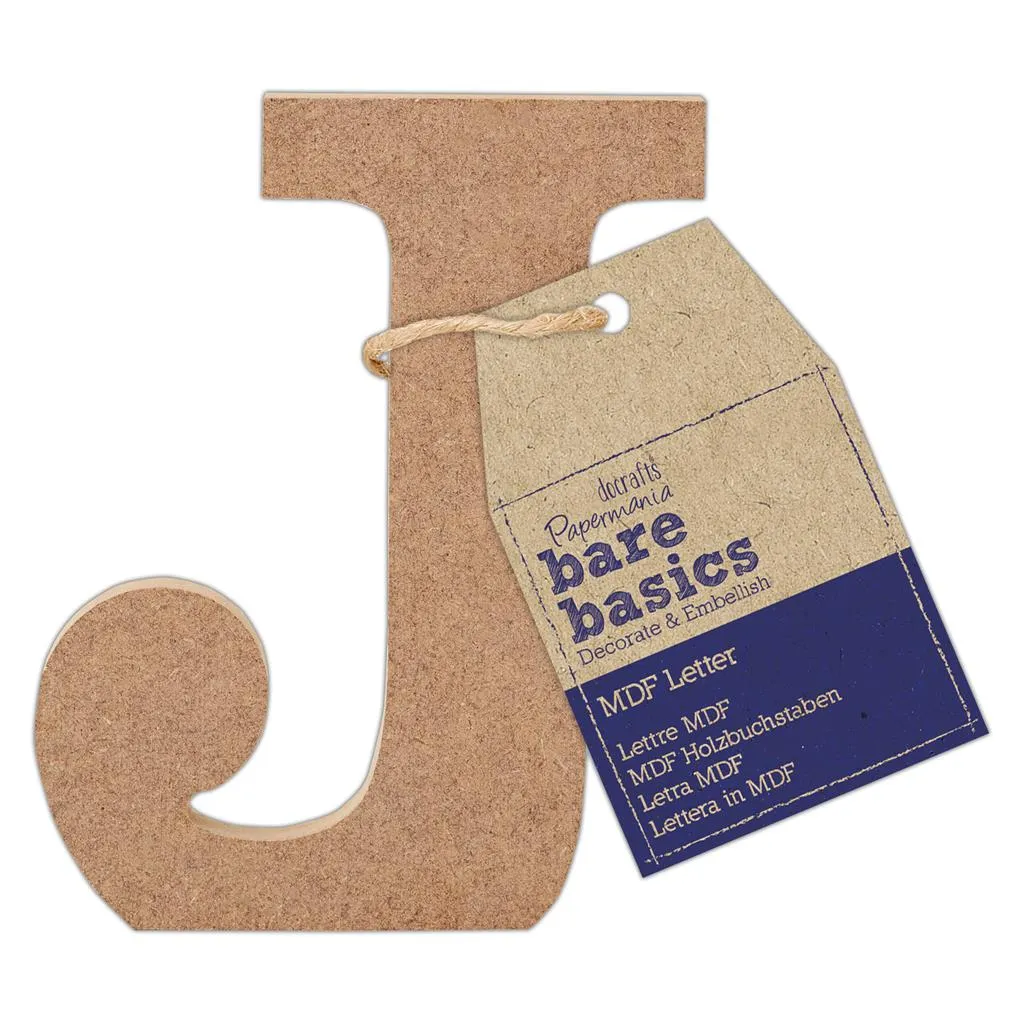 26 x Papermania Bare Basics MDF Alphabet Letters ( A - Z ) Home Wedding Decoration Scrapbooking Crafts
