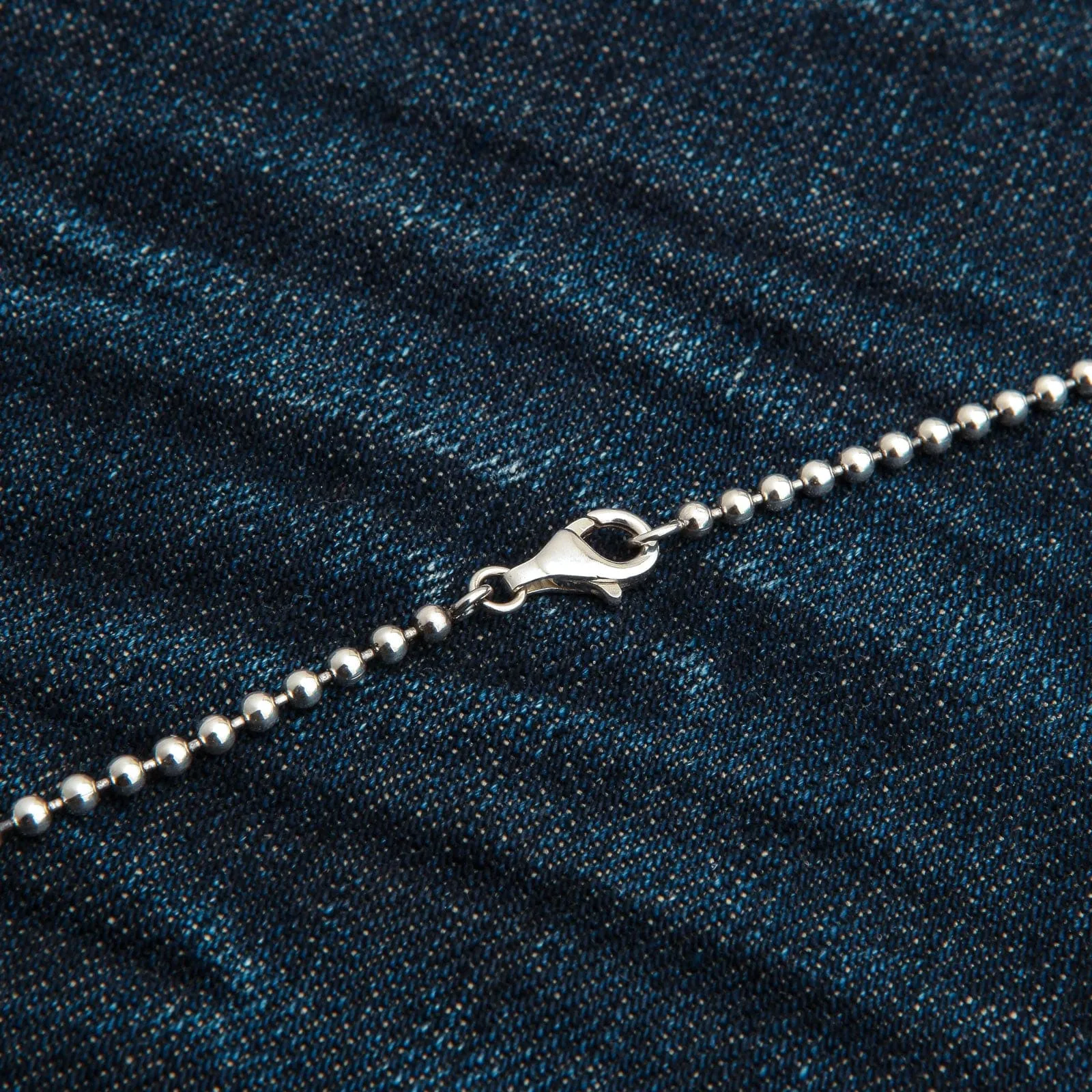 3mm Ball Chain Sterling Silver Necklace