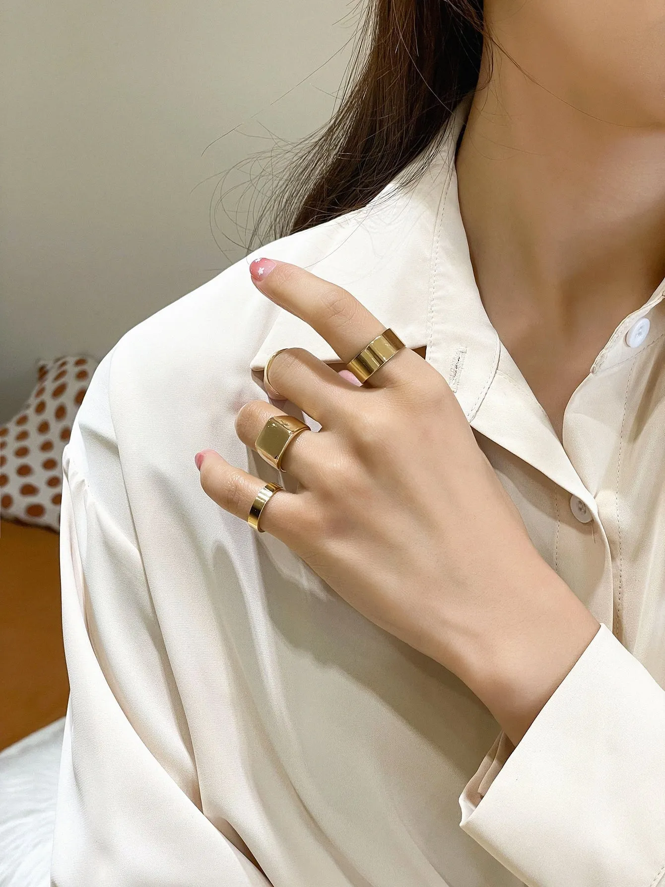 4pcs Minimalist Ring - Gold