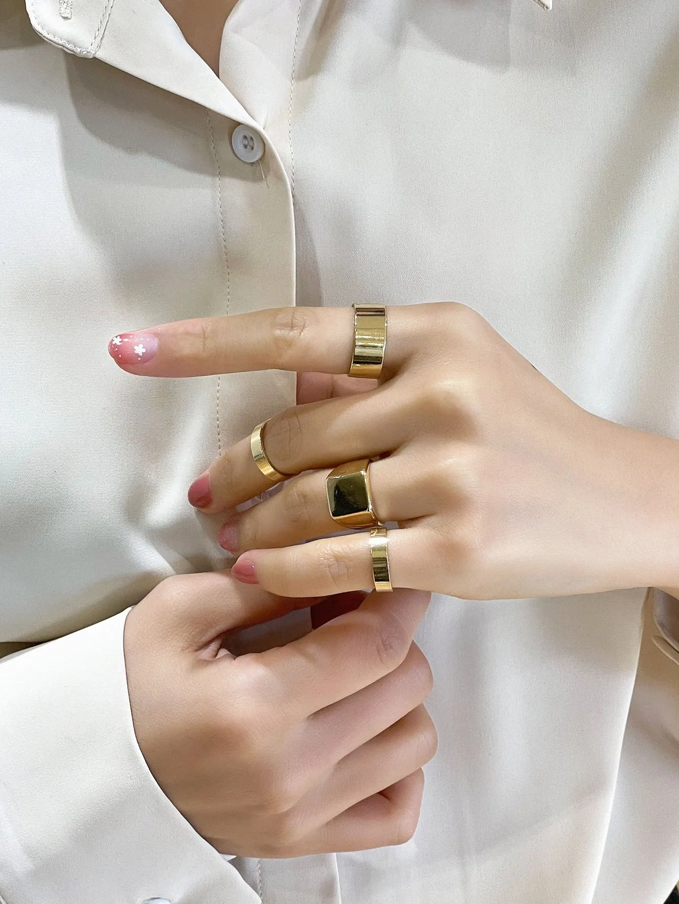 4pcs Minimalist Ring - Gold