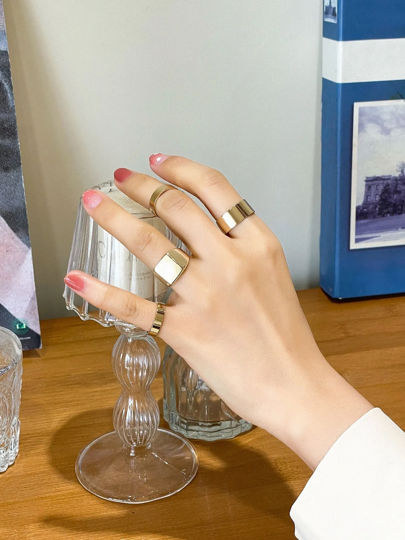 4pcs Minimalist Ring - Gold
