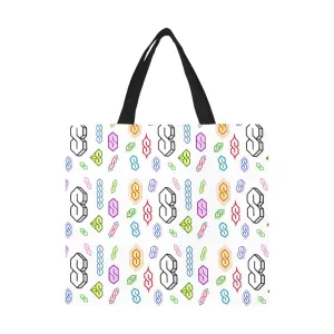 90s Graffiti Super S All Over Print Canvas Tote Bag(Large)