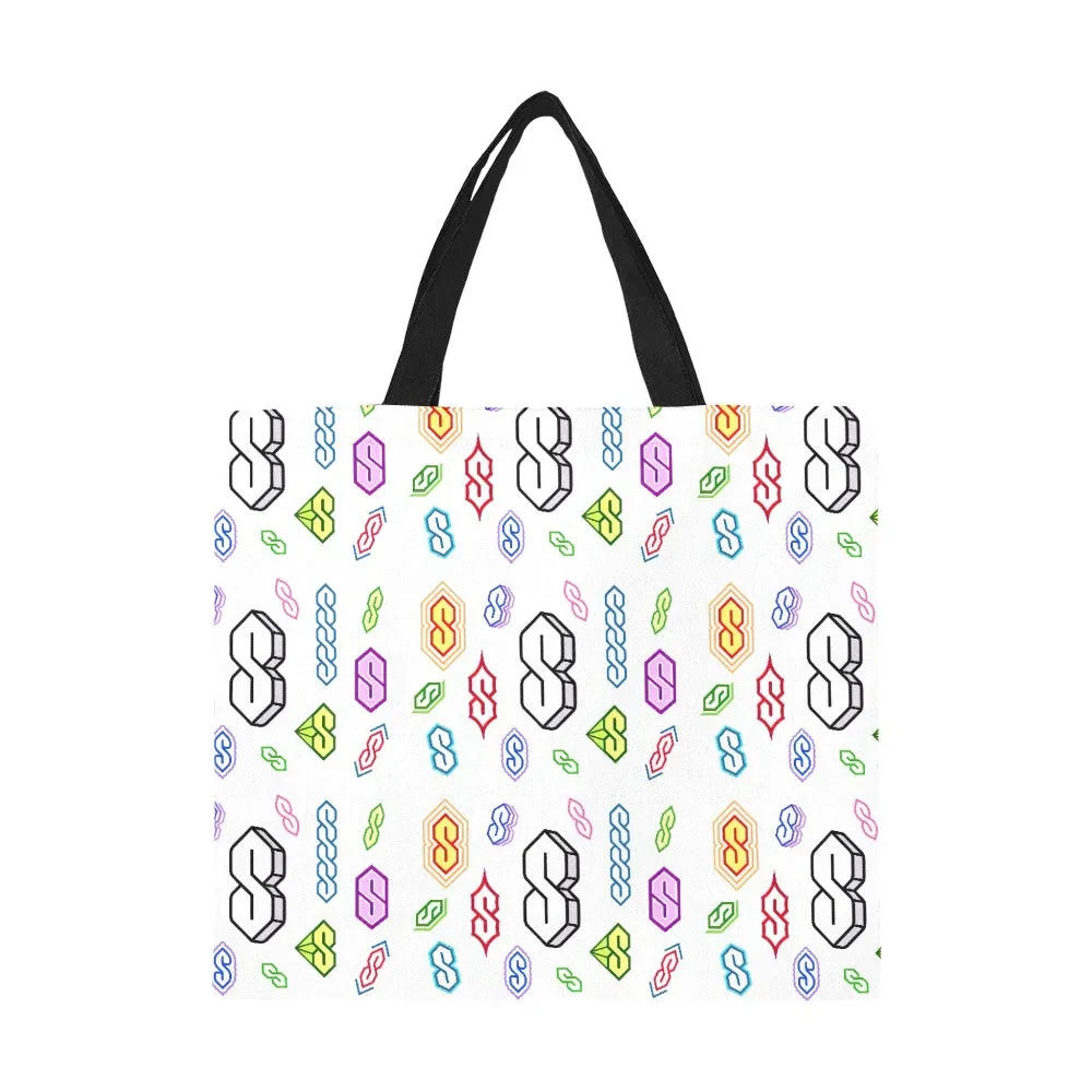 90s Graffiti Super S All Over Print Canvas Tote Bag(Large)