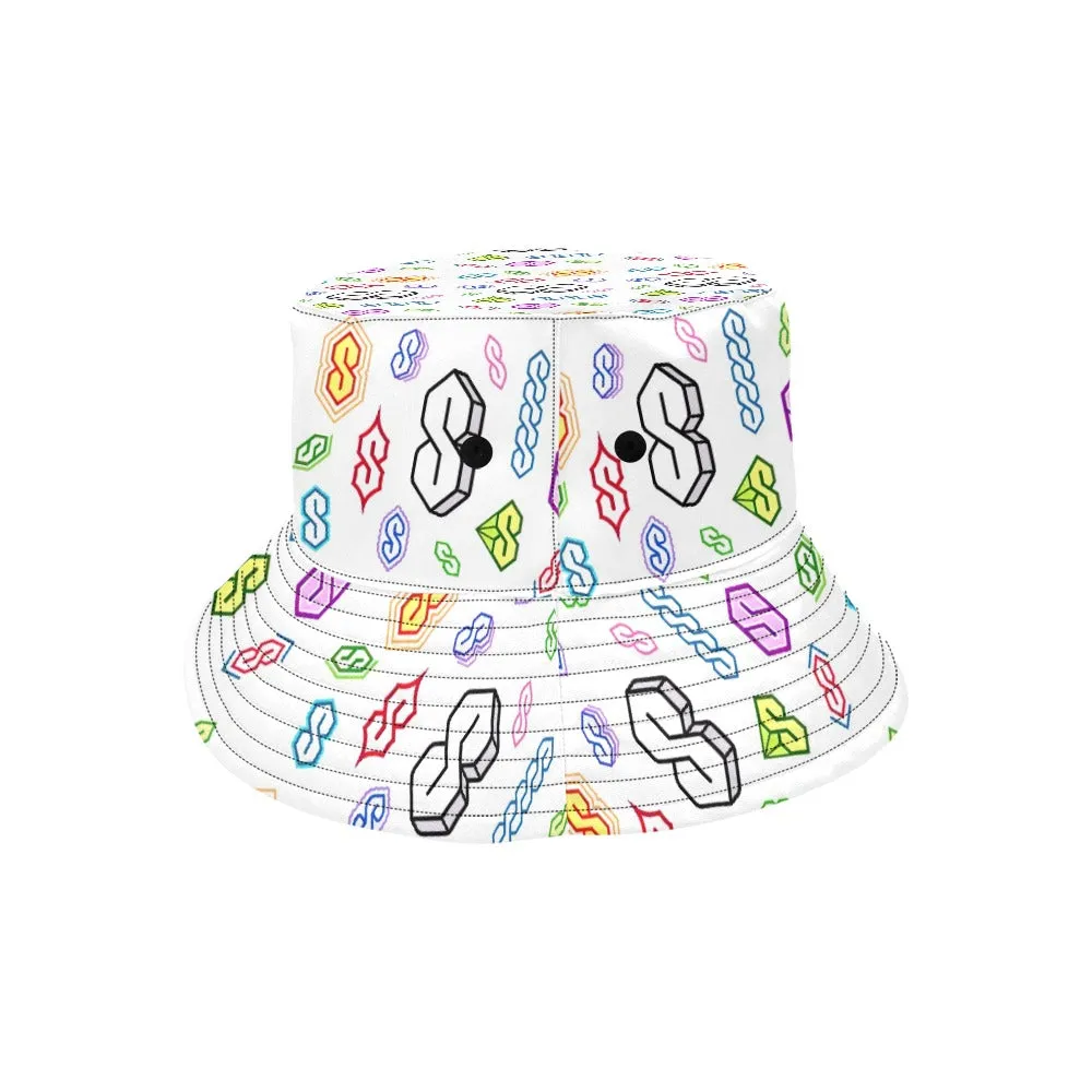 90s Graffiti Super S Men's All Over Print Bucket Hat