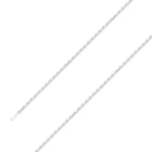 925 Sterling 3.5mm Silver Rope Chain Size- 9"