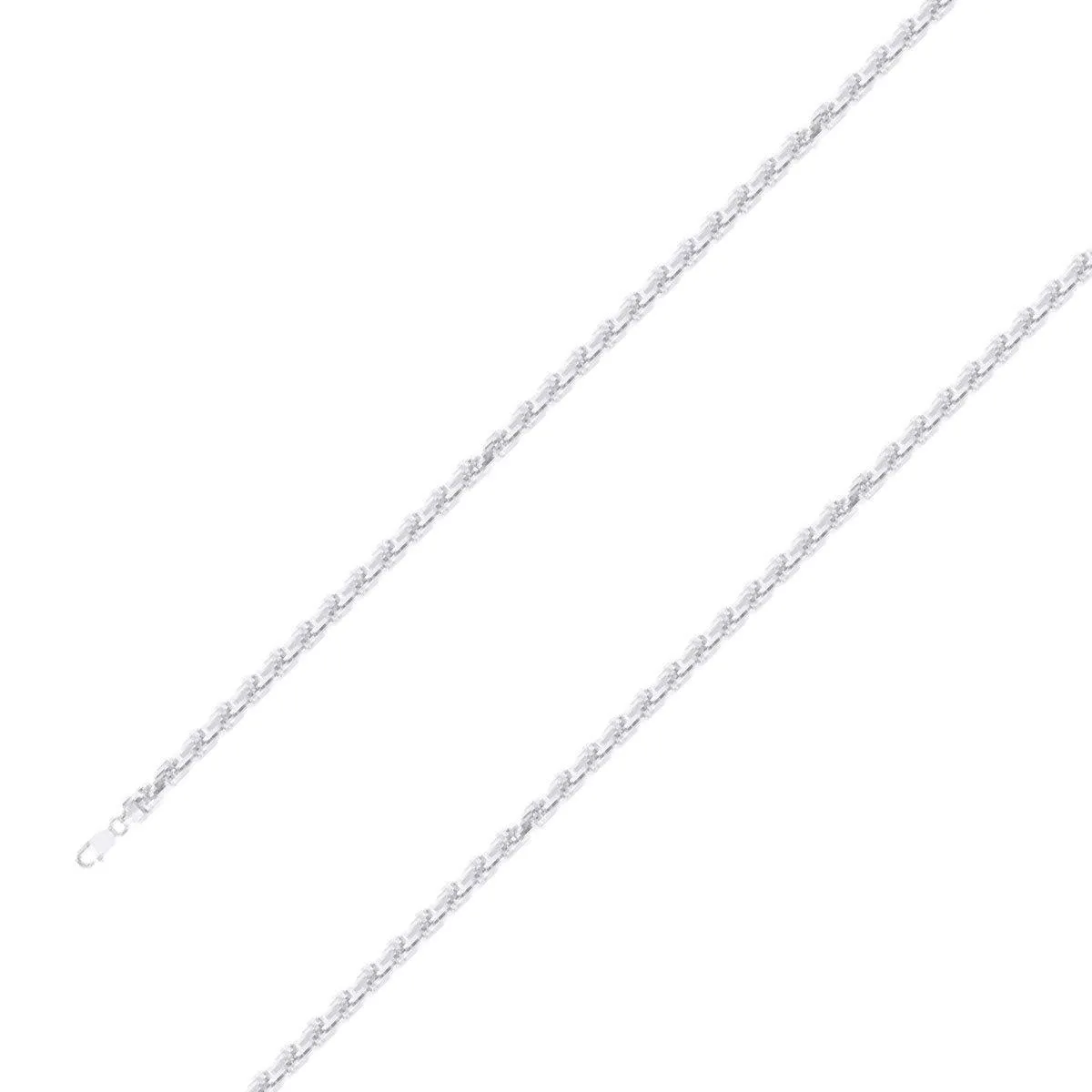 925 Sterling 3.5mm Silver Rope Chain Size- 9"