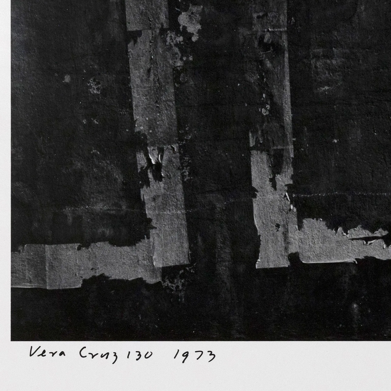 AARON SISKIND "VERACRUZ 130" PHOTO, 1973