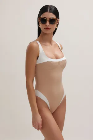 Adele Scoop Neck One Piece