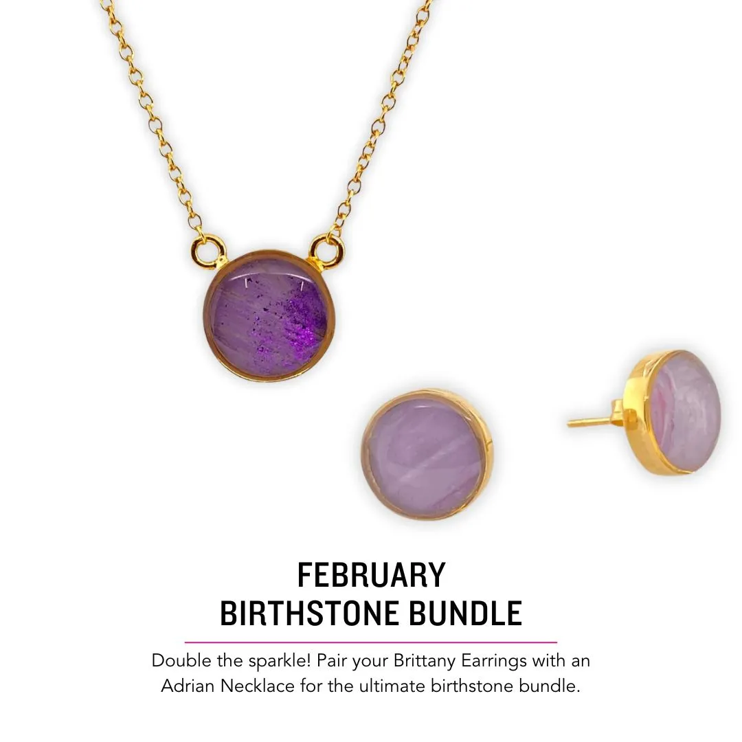 Adrian Necklace | Gold | February