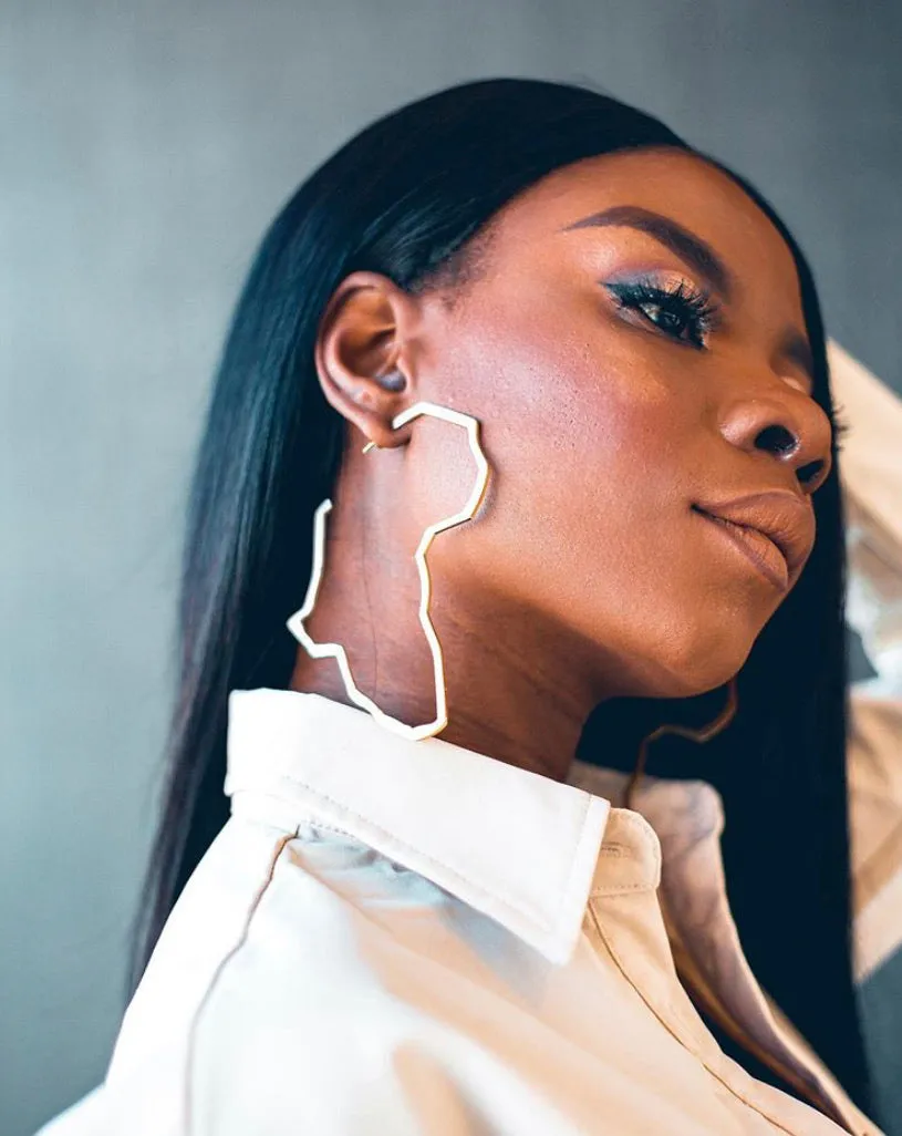 African Hoop earrings