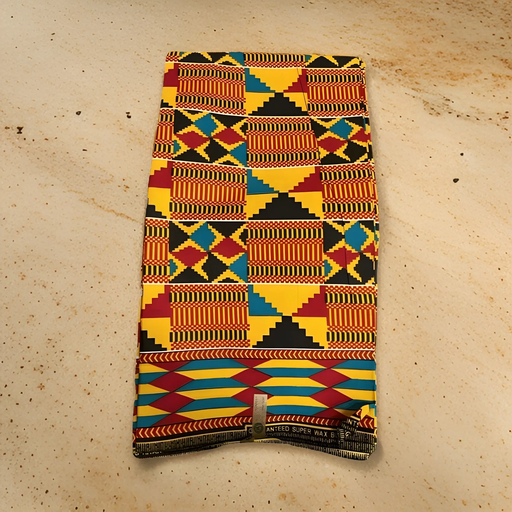 African Kente Print Ankara Fabric 6yrds