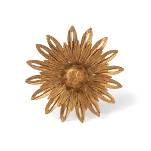 Aged Copper Wall Sunflower, Small