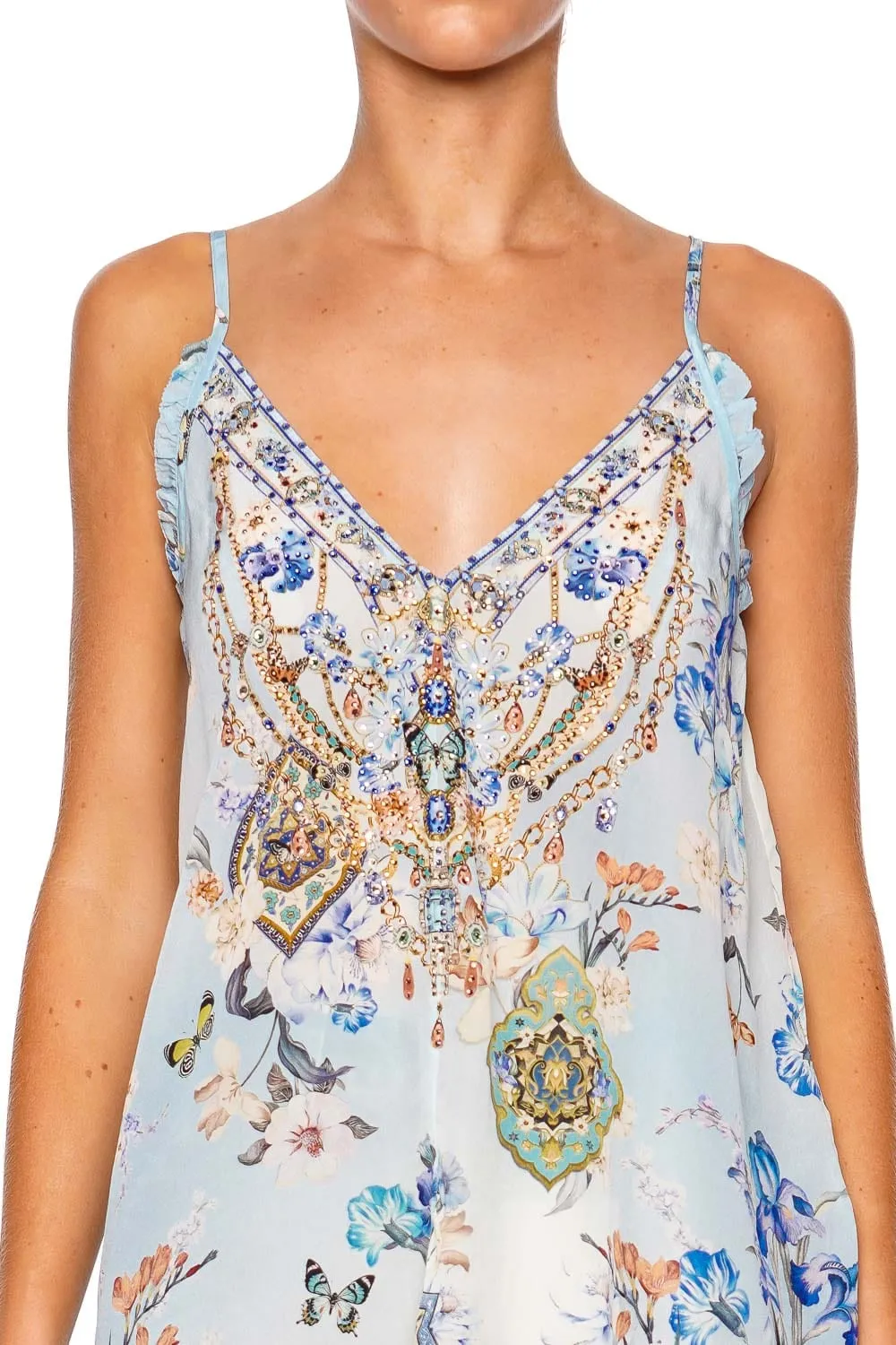 Al Manial Palace Gathered Silk Cami