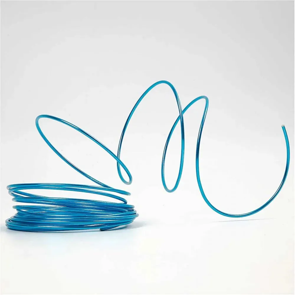 Aluminum Normal Wire Round Jewellery Making Ornaments Assorted Sizes Length