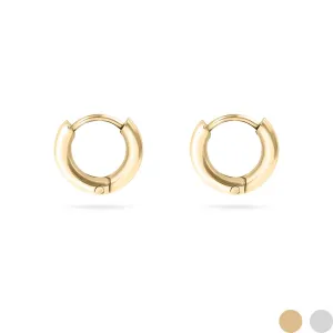 Alyssa 18K Gold or Stainless PVD Dainty Huggie Earrings