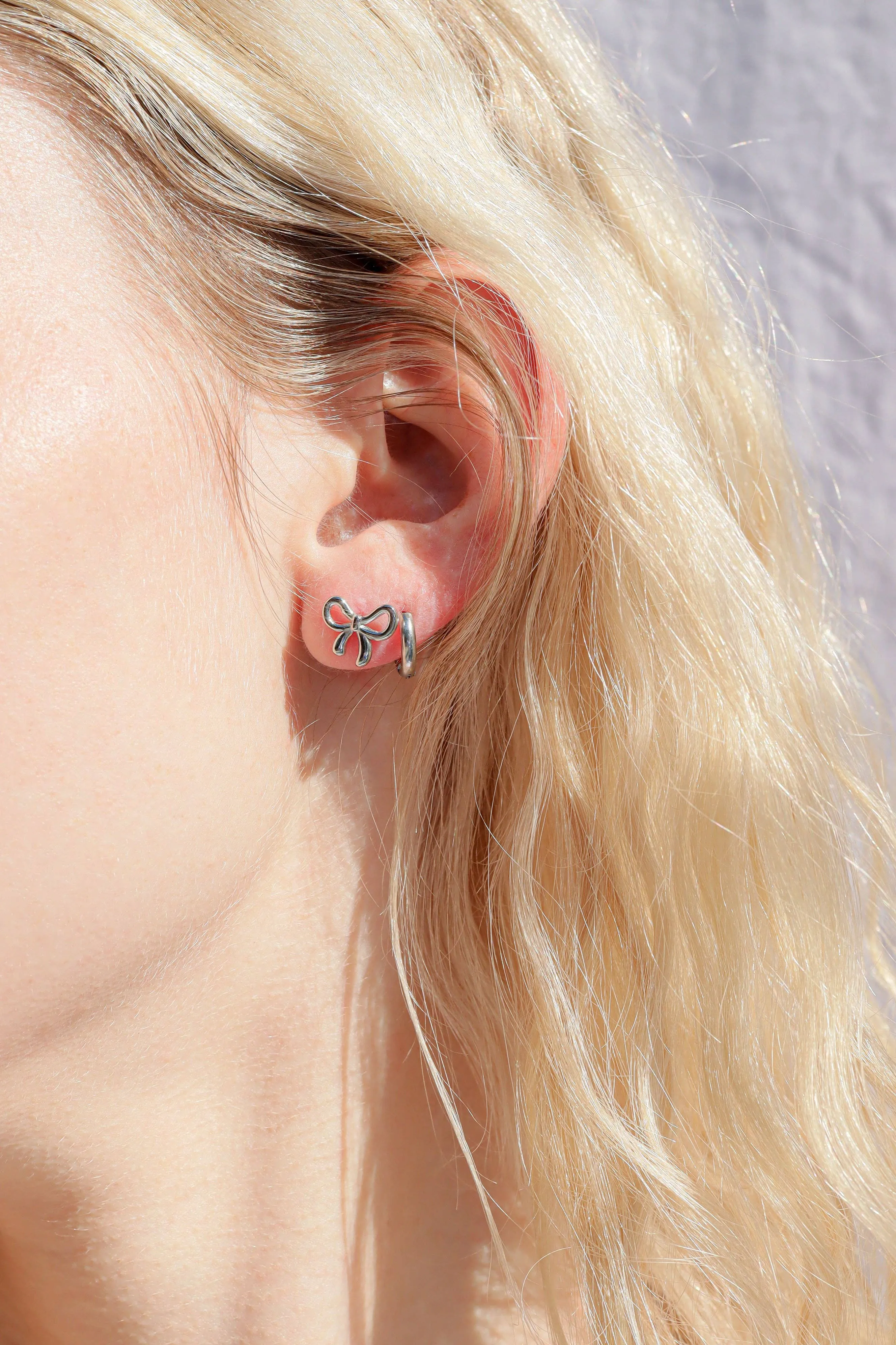 Alyssa 18K Gold or Stainless PVD Dainty Huggie Earrings
