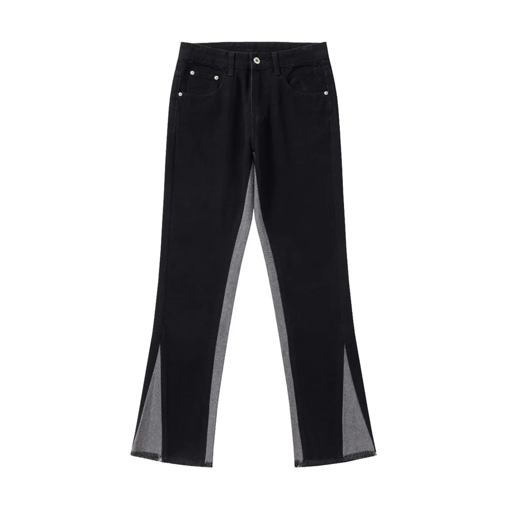 American Casual Side Split Floor Sweeping Street Jeans