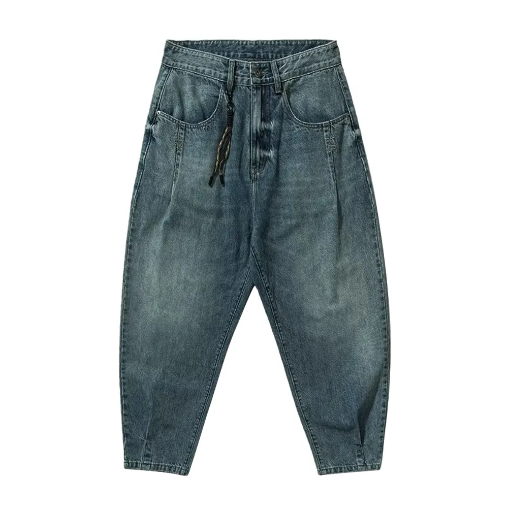 American Retro Multi-Fold Workwear Jeans