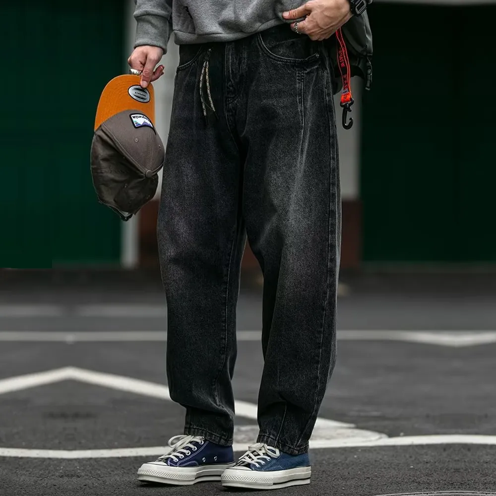 American Retro Multi-Fold Workwear Jeans