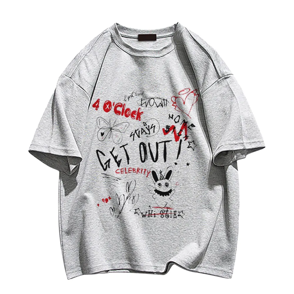 American Street Graffiti Cotton T-shirt
