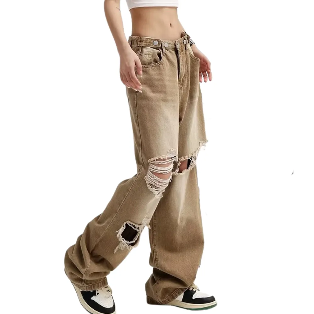 American Street Ripped Straight Jeans