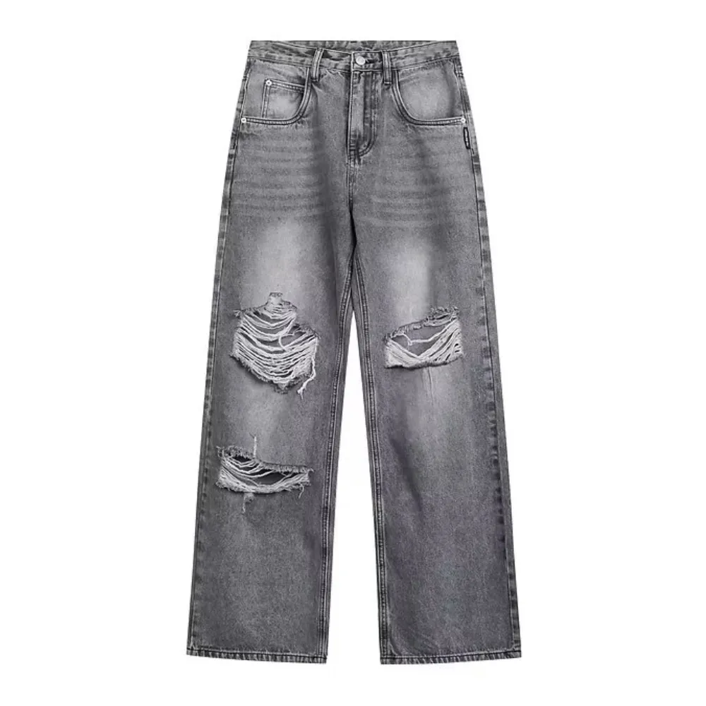 American Street Ripped Straight Jeans