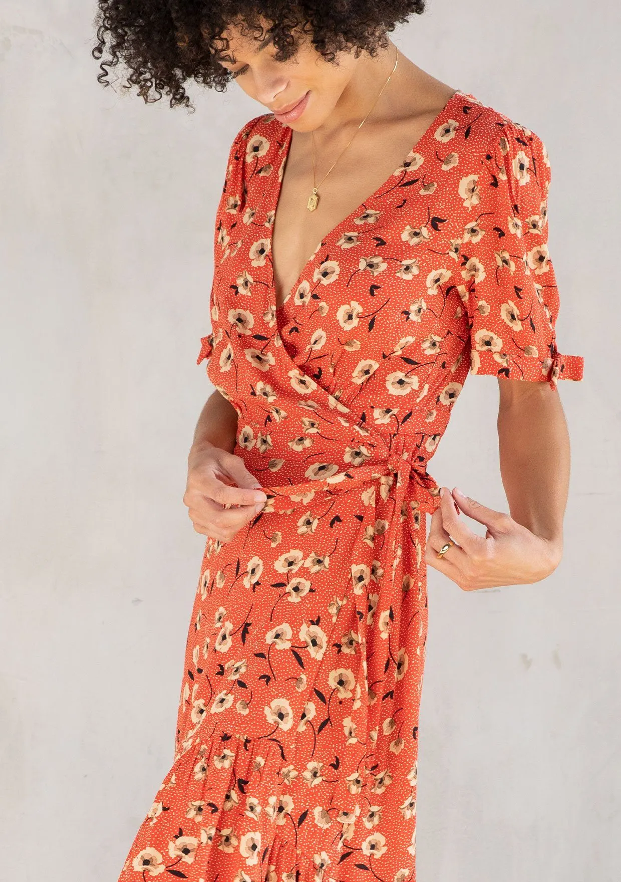 Angie Midi Wrap Dress