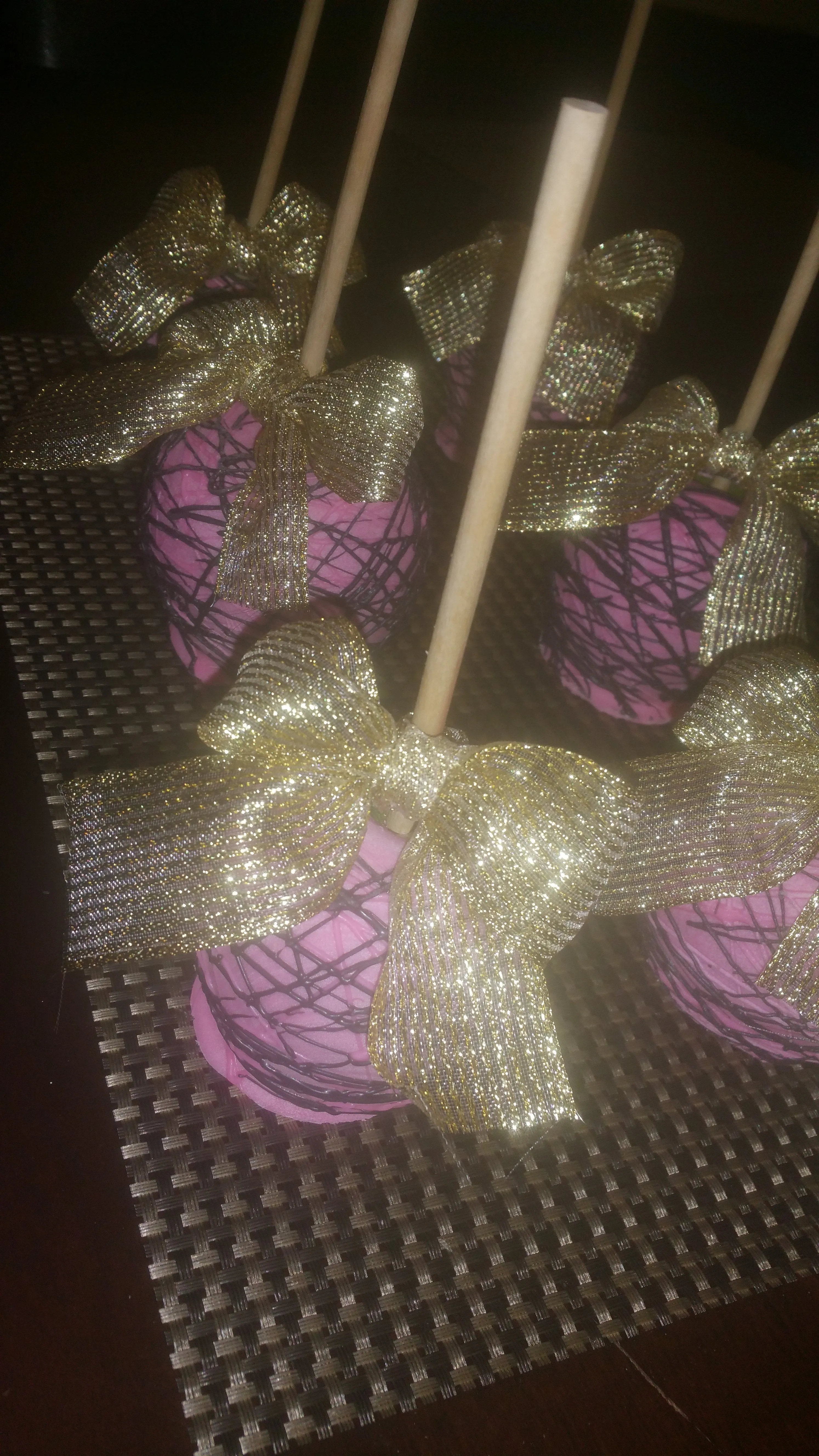 Apples - Chocolate Covered/Dipped (Pink w/ Purple Drizzle)