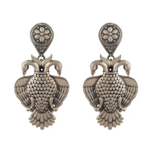Aras (Gandabherunda) Silver Earrings - Big by MOHA