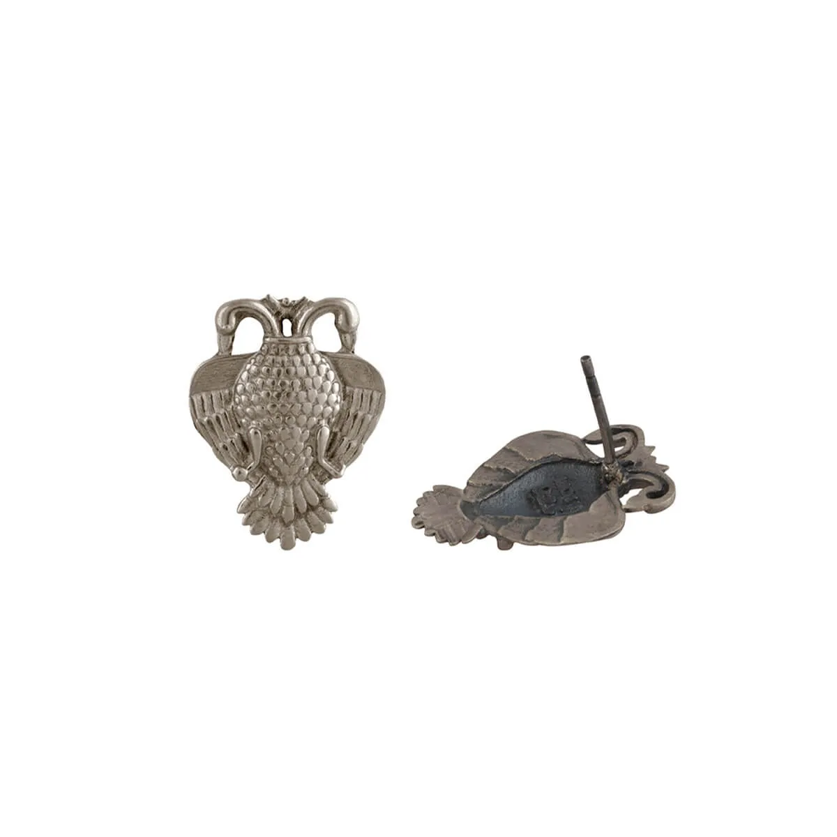 Aras (Gandabherunda) Silver Earrings - Small by MOHA