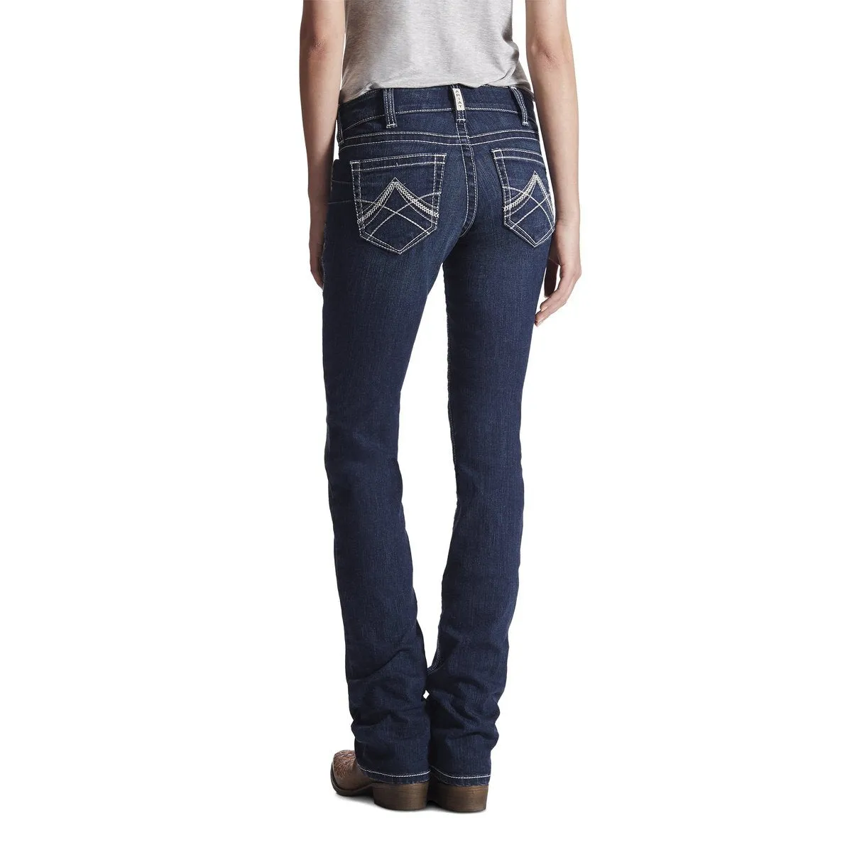 Ariat Women's R.E.AL. Straight Icon Jean - Ocean