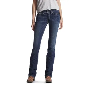Ariat Women's R.E.AL. Straight Icon Jean - Ocean
