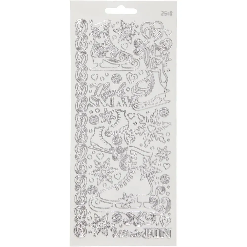 Assorted Designs Self Adhesive Peel Off Stickers Sheet Card Embellishments Craft