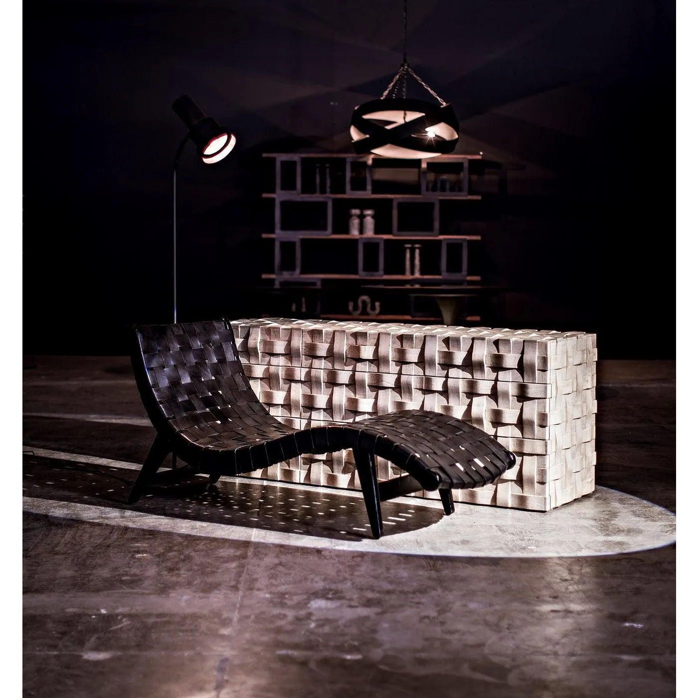 Asti Floor Lamp, Black Steel