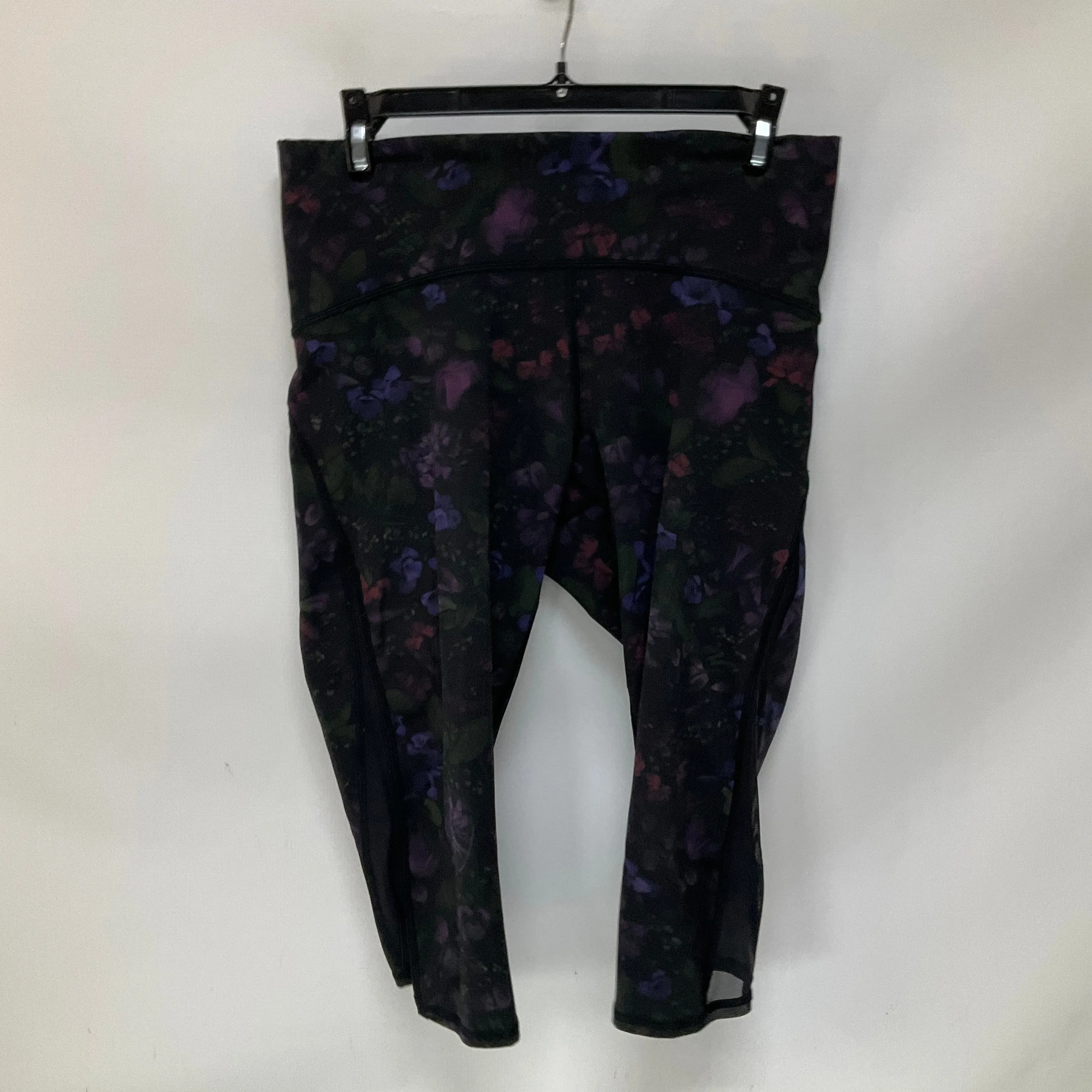 Athletic Leggings By Lululemon In Floral Print, Size: 10