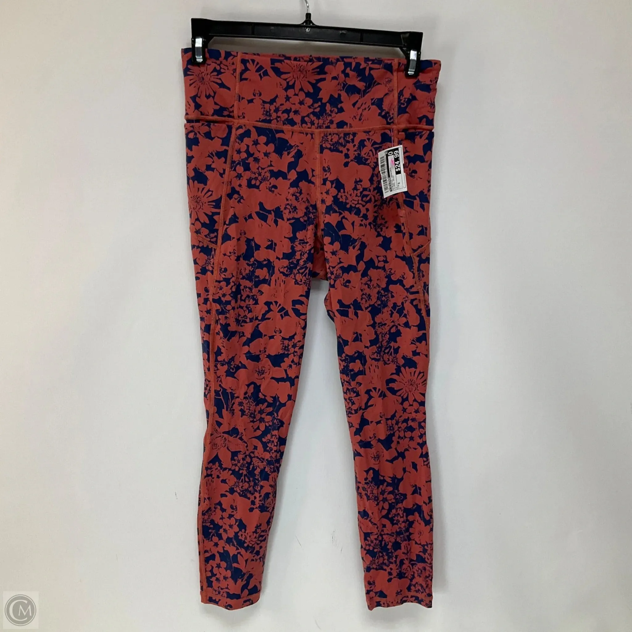 Athletic Leggings By Lululemon In Floral Print, Size: 6