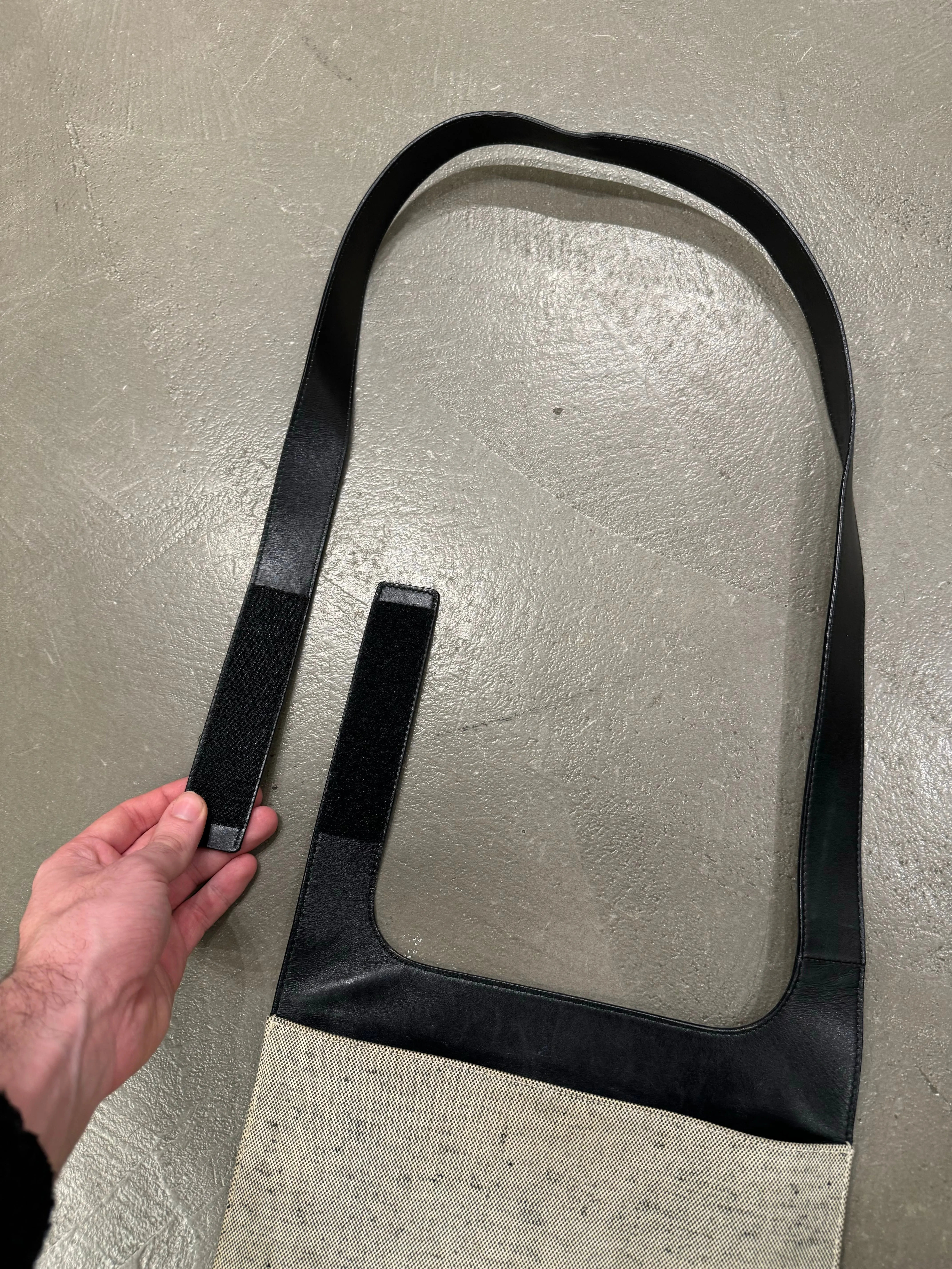 A/W1999 Prada leather and wool shoulder bag