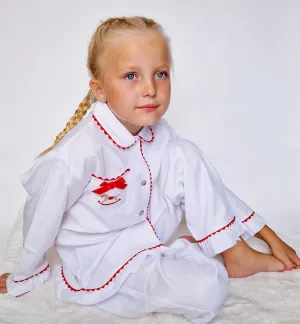 AW22 Salero Spanish Girls Red and White Rocking Horse Christmas Pyjamas
