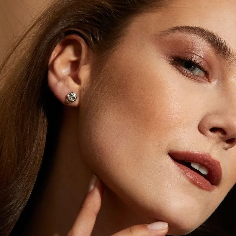 Ay Diosito earrings, silver