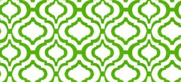 bargello grass green printed cloth napkin rings