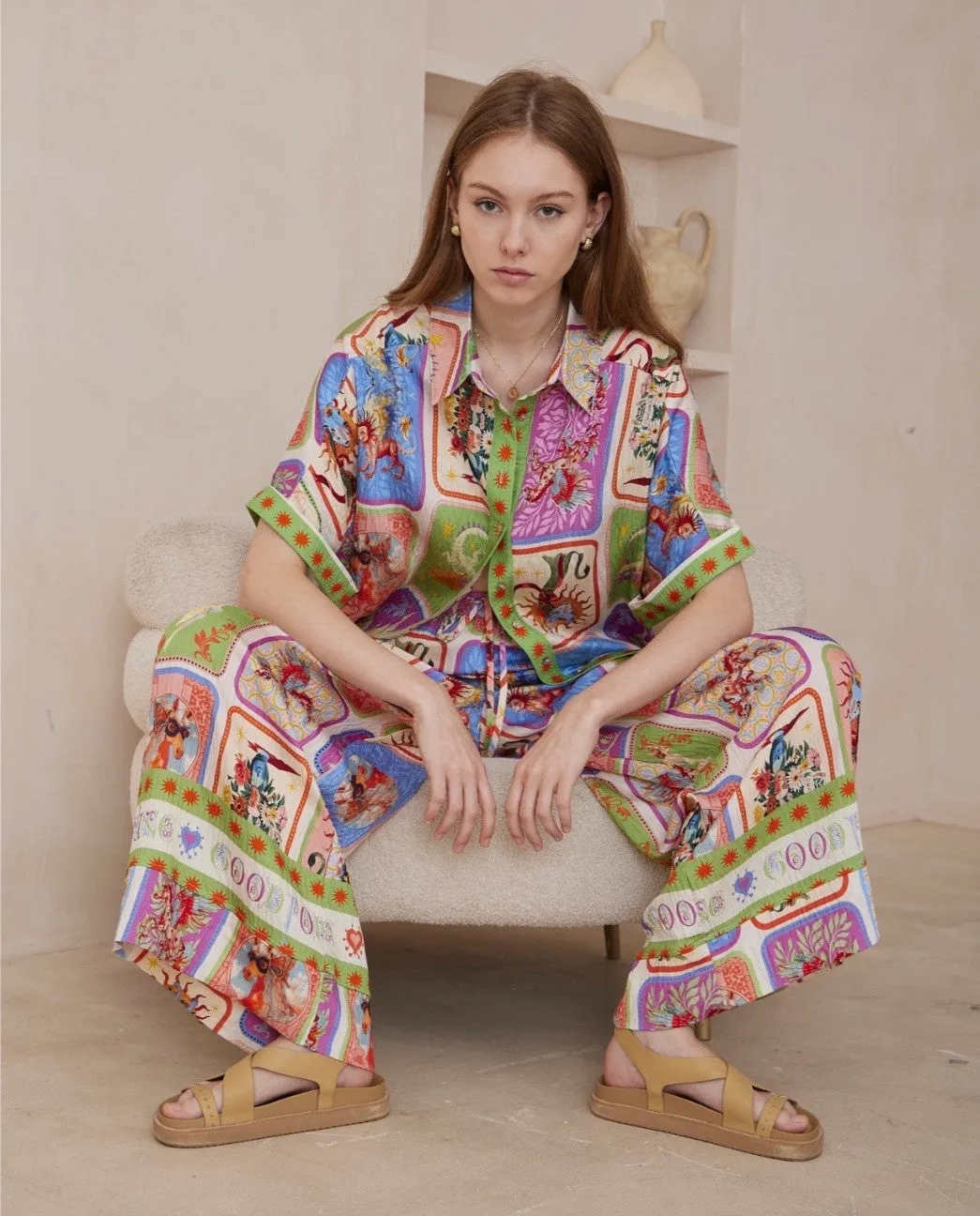 BE MY DRAGON BUTTON UP SHIRT