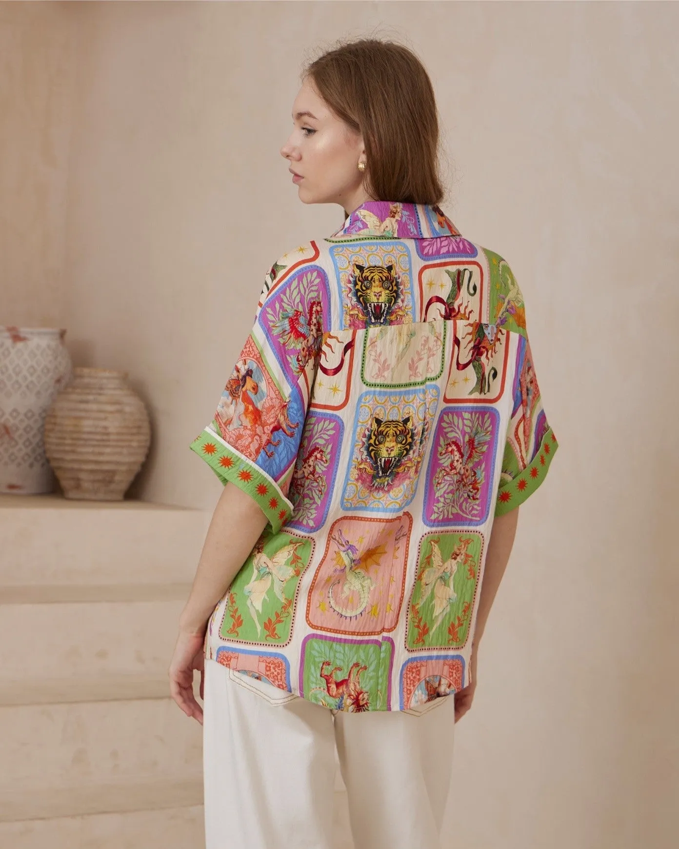 BE MY DRAGON BUTTON UP SHIRT