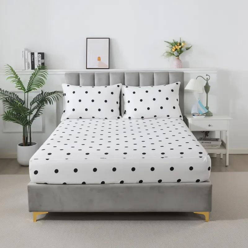 Bedding Sheet Set-Black Circle